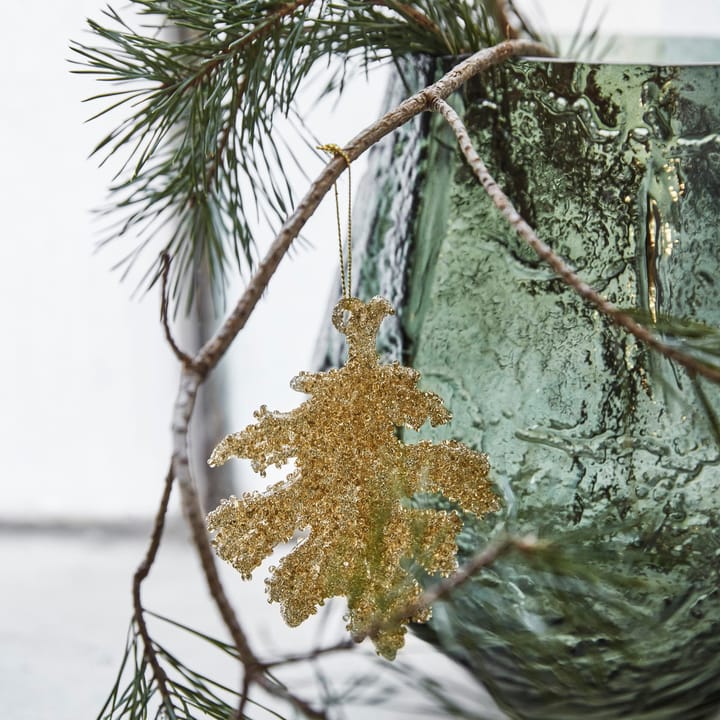 Gliz Weihnachtsbaumanhänger 10,5cm 3er Pack - Goldglitter - House Doctor