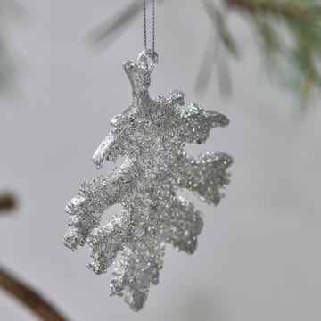 Gliz Weihnachtsbaumanhänger 10,5cm 3er Pack - Silverglitter - House Doctor