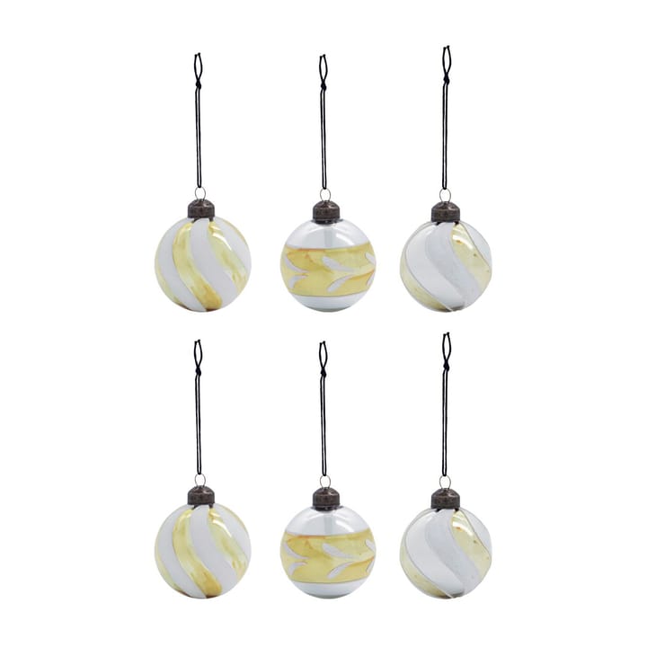 Glowi Christbaumkugel Ø6cm 6er Pack, Gold House Doctor