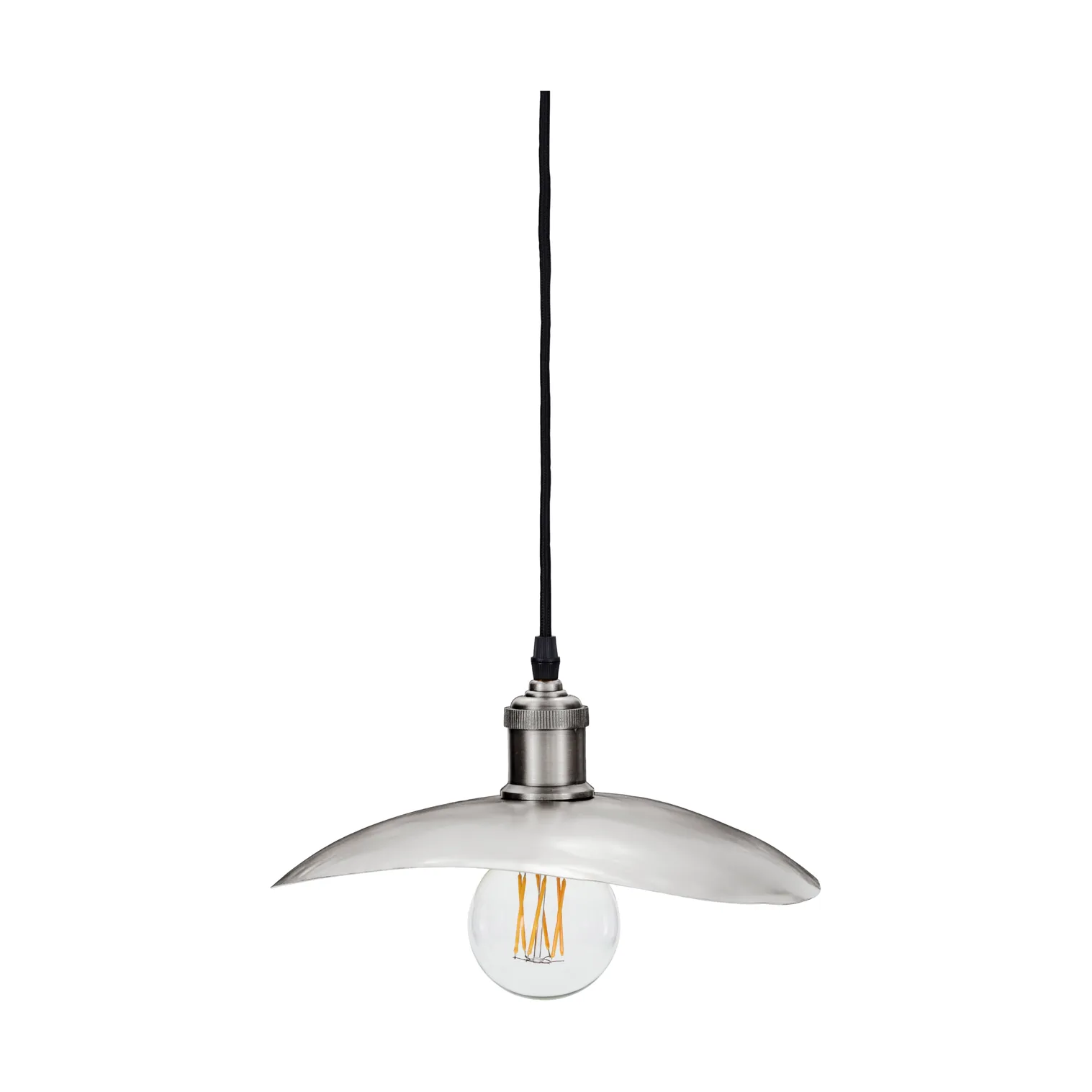 Hatt Leuchtenschirm 13x14 cm, Gebürstetes Silber, 28x30x4,5 cm House Doctor