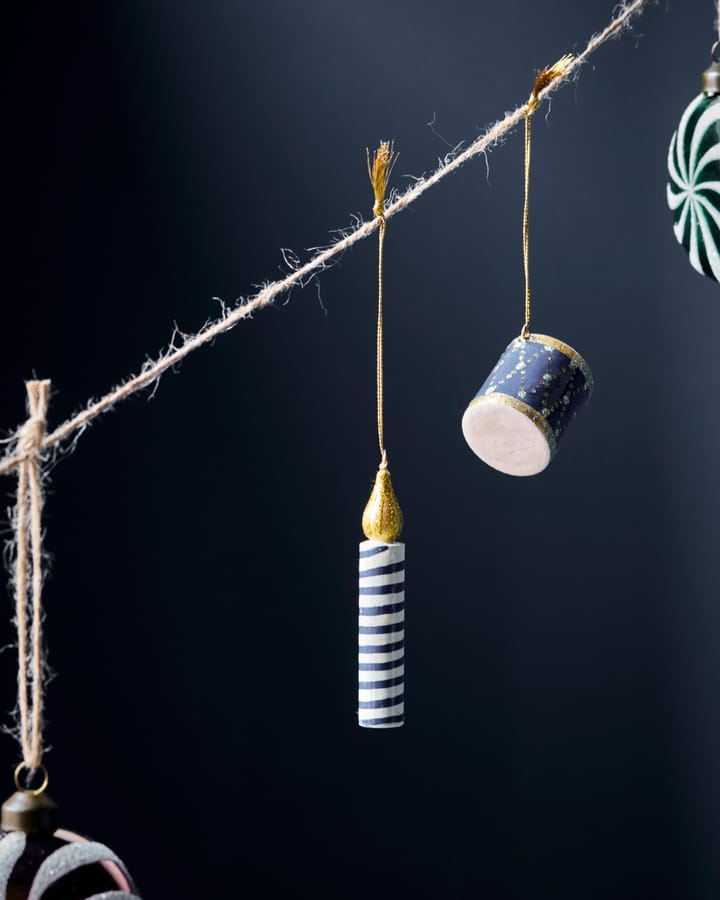 Helle Dekoanhänger 3-teilig, Grün-rosa-blau House Doctor