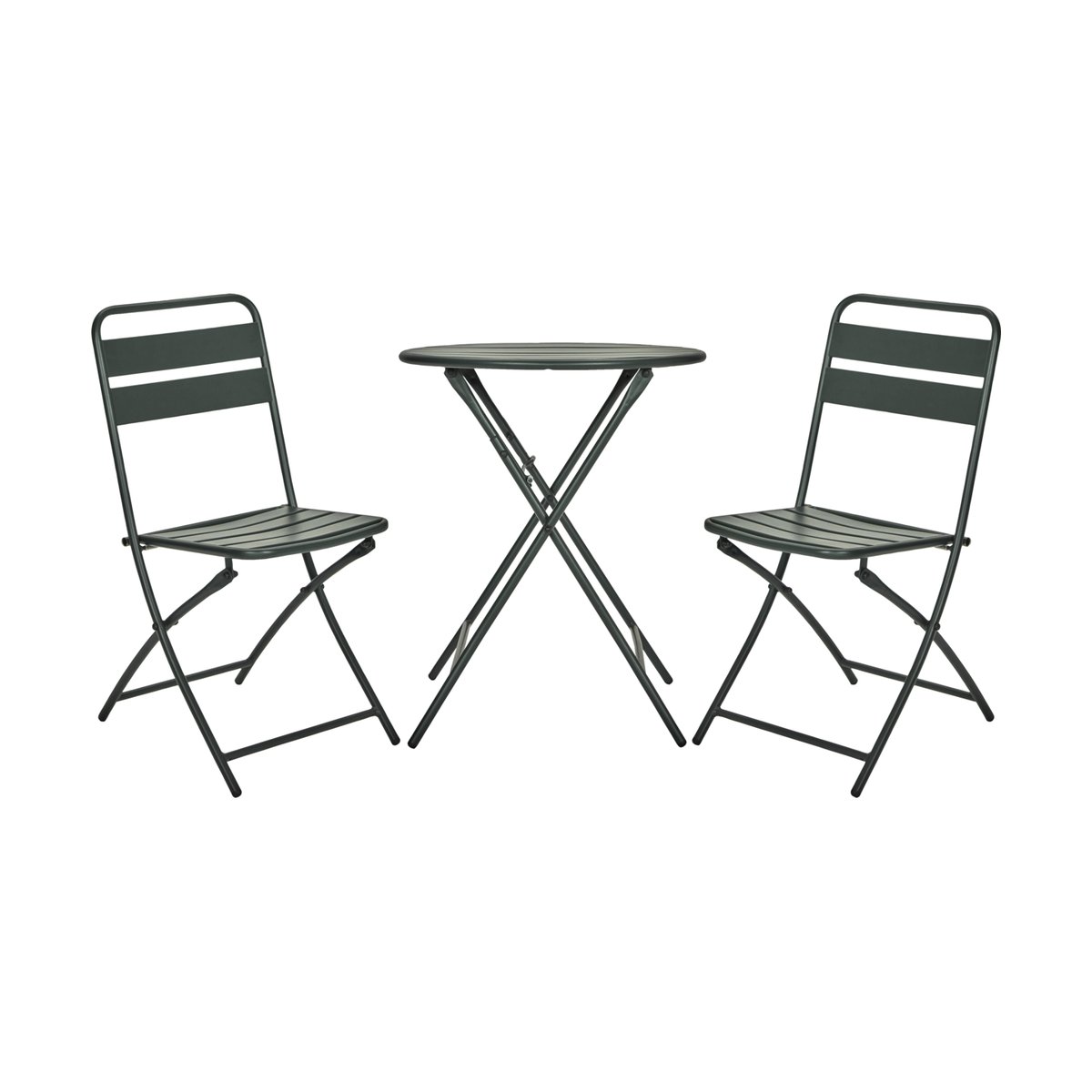 House Doctor Helo-Café-Set mit 2 Stühlen Grün