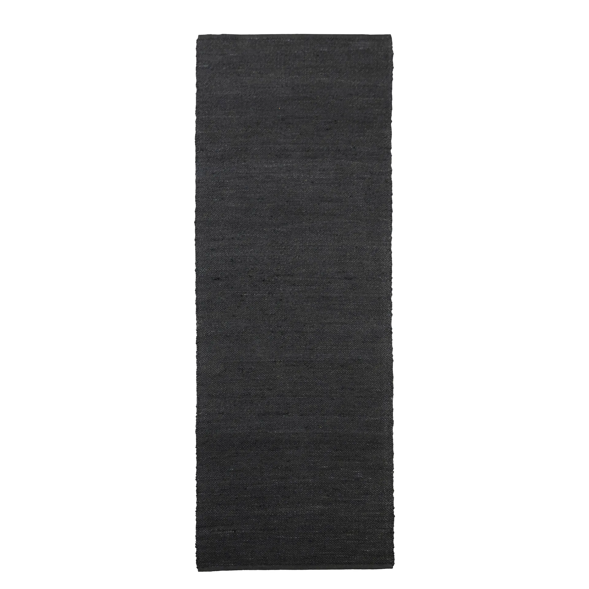 Hempi Teppich 90 x 300cm, Schwarz House Doctor