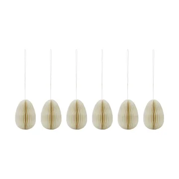 Honeycomb Osterei 6er-Pack - Off-white - House Doctor