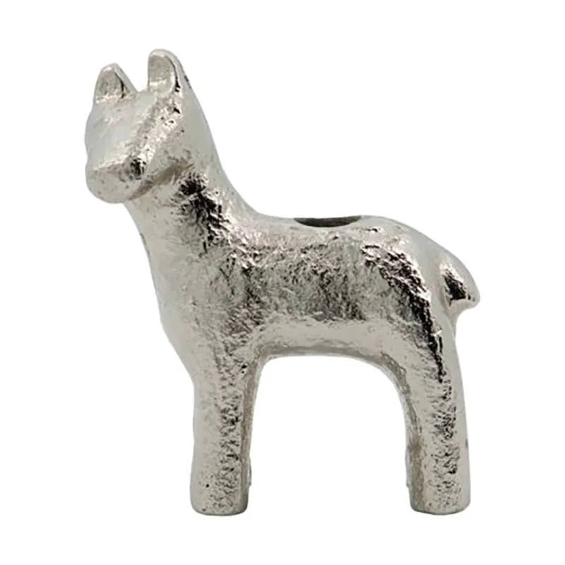Horse Kerzenhalter 7,5cm, Antiksilber House Doctor