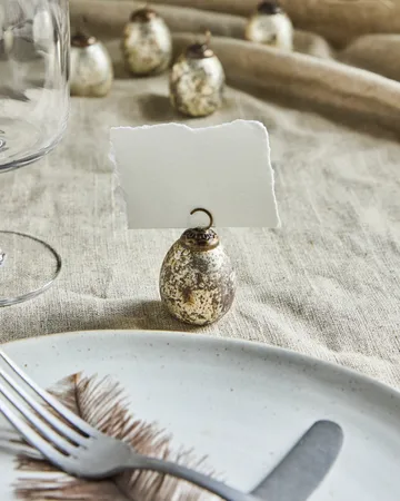 House Doctor Halter für Platzkarten 6-teilig - Silber-Finish - House Doctor