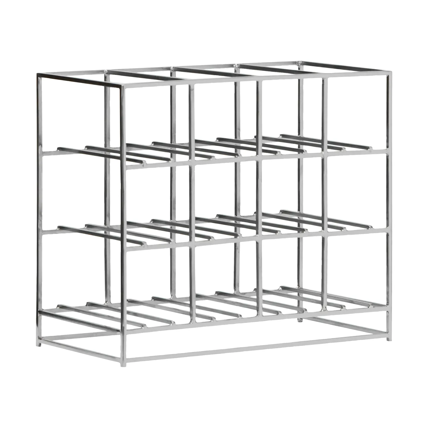 House Doctor Weinregal 12-Flaschen 41x35 cm, Silver finish House Doctor