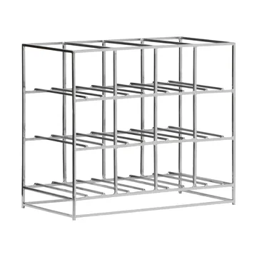 House Doctor Weinregal 12-Flaschen 41x35 cm - Silver finish - House Doctor