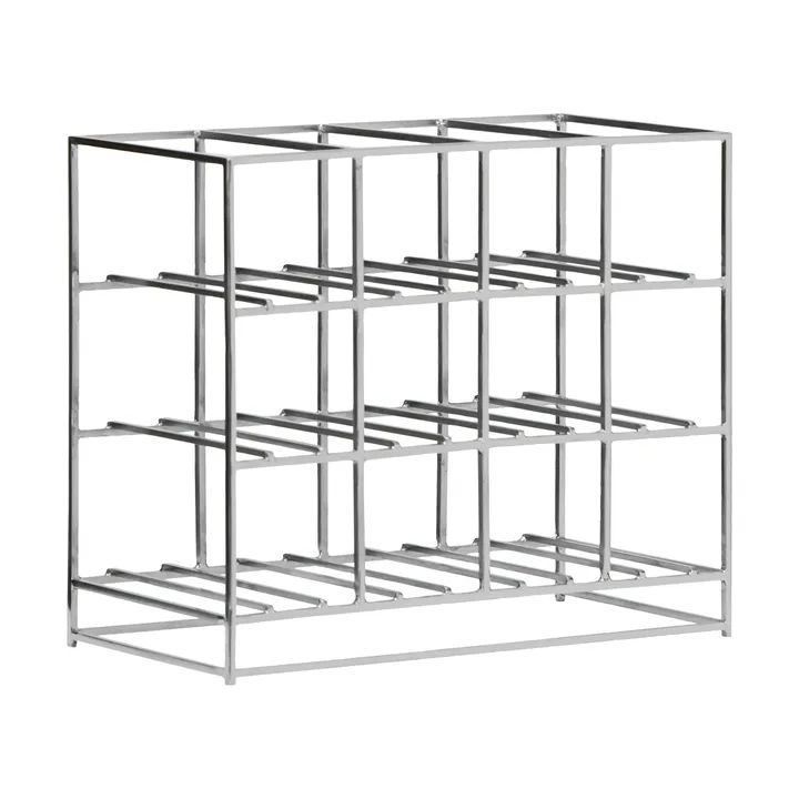 House Doctor Weinregal 12-Flaschen 41x35 cm - Silver finish - House Doctor
