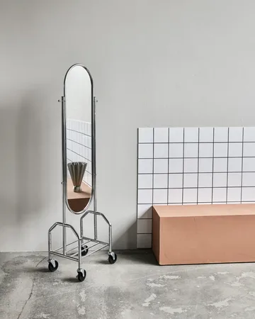 Image Standspiegel - Silver finish, 53,5×35,5×179,5 cm - House Doctor