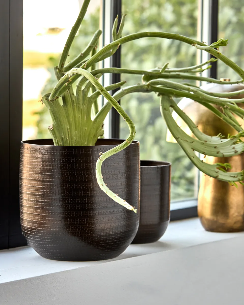 Irene Blumentopf 2-teilig, Antikbraun House Doctor