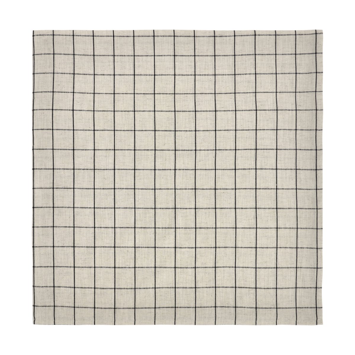 House Doctor Join Tischdecke 150x150 cm Black-off white