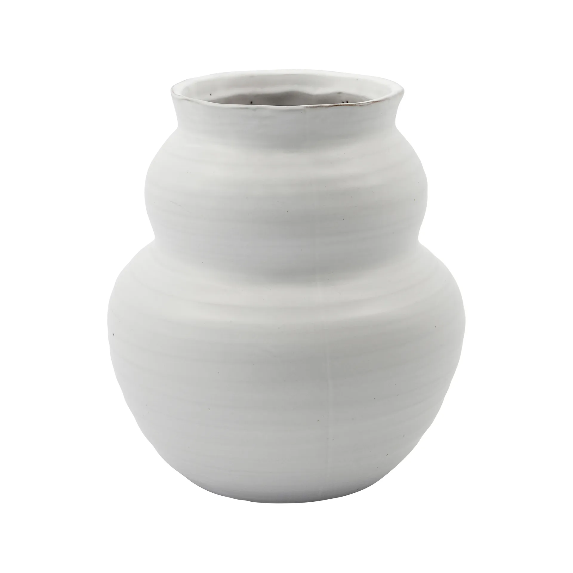 Juno Vase 19cm, Weiß House Doctor
