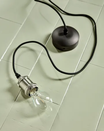 Kabel mit E27-Fassung - Silver finish - House Doctor