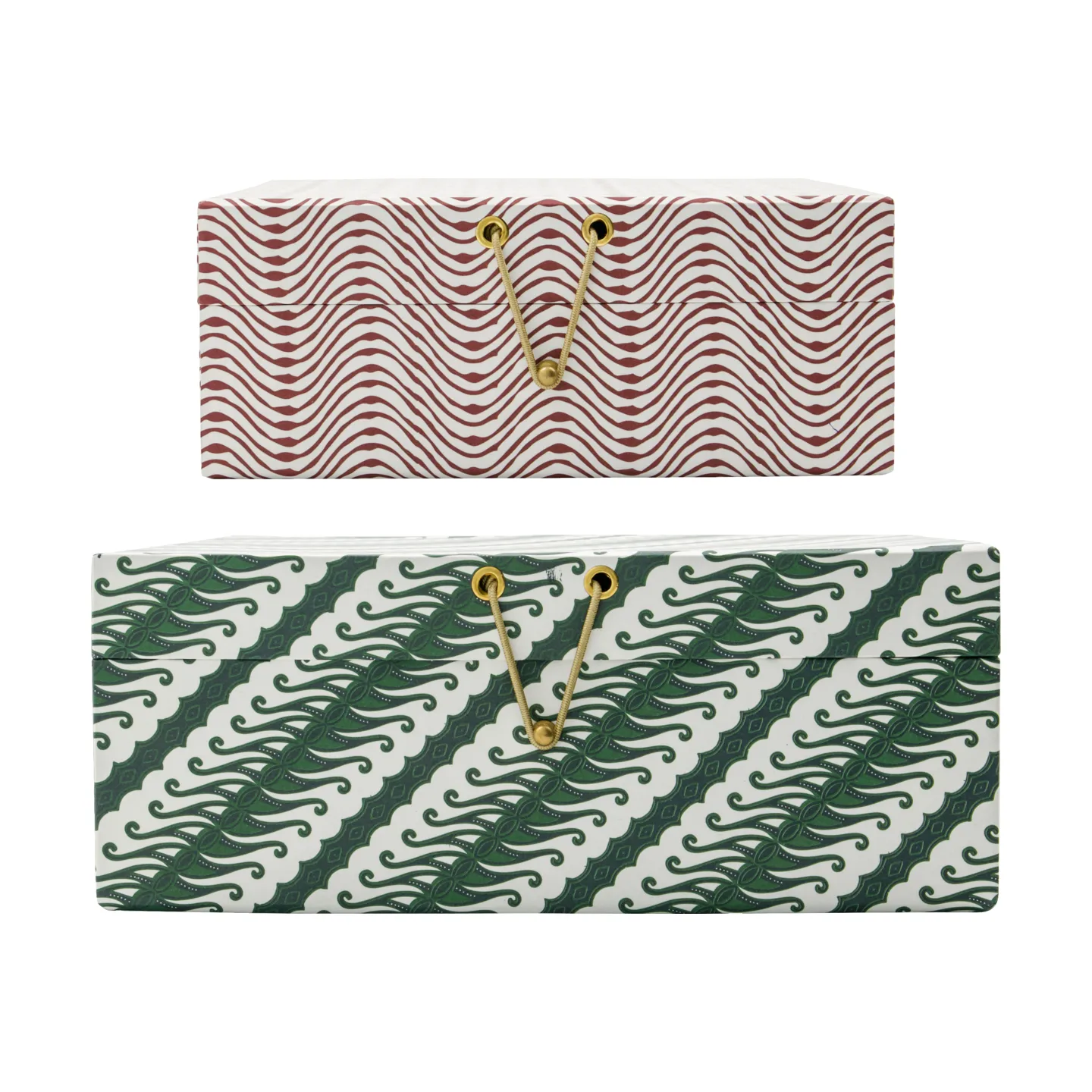 Keep Aufbewahrungsboxen rot-grün, 2-teilig House Doctor