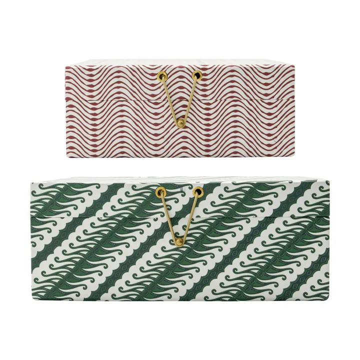 Keep Aufbewahrungsboxen rot-grün - 2-teilig - House Doctor