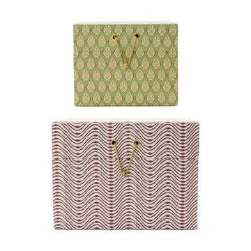 Keep Aufbewahrungsboxen rot-khaki - 2 Teile - House Doctor