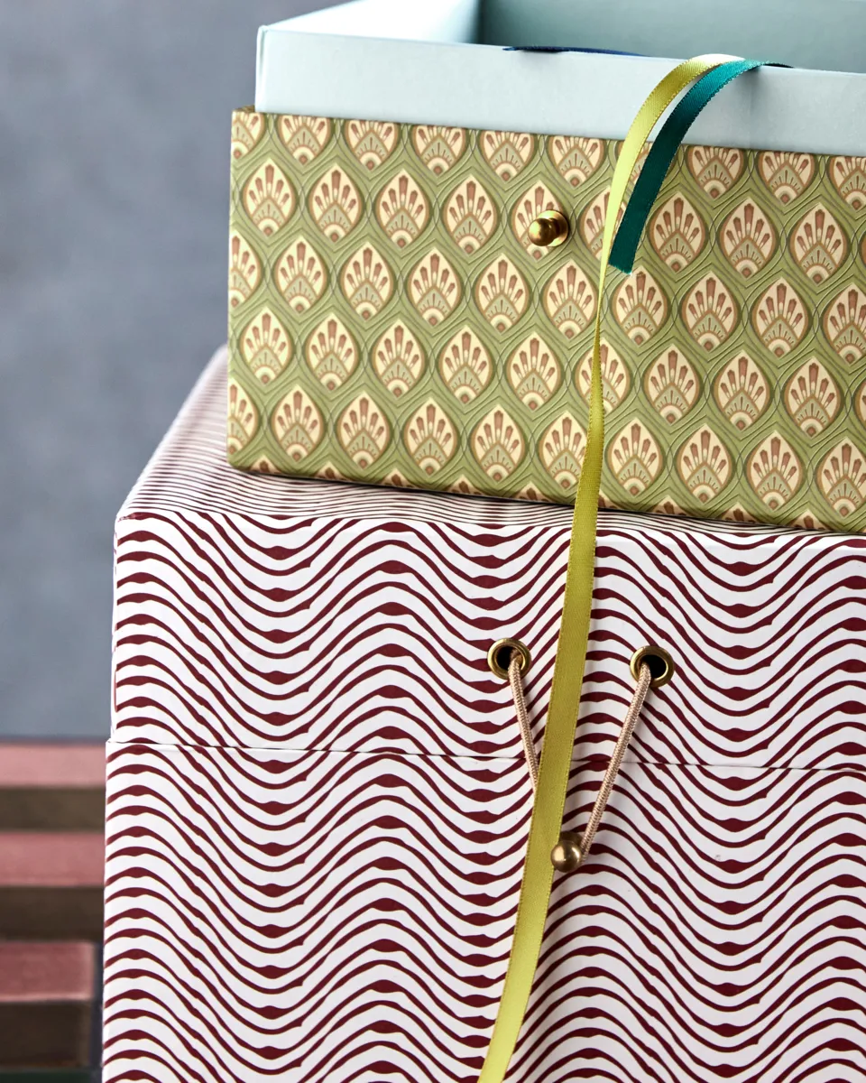 Keep Aufbewahrungsboxen rot-khaki, 2 Teile House Doctor