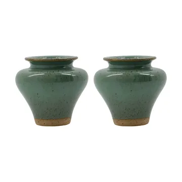 Kolo Vase - Grün, 8,5 cm, 2er Pack - House Doctor