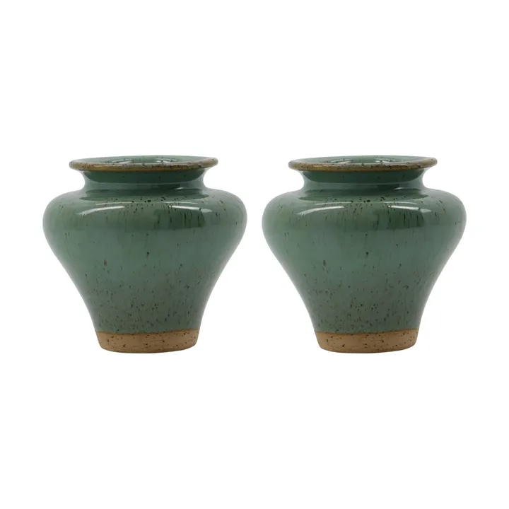 Kolo Vase - Grün, 8,5 cm, 2er Pack - House Doctor