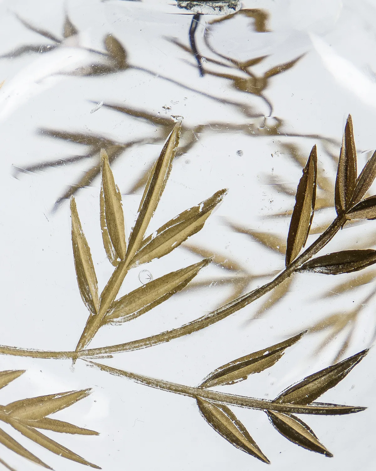 Leaf Weihnachtsbaumkugel Ø7,5 cm 4er pack, Klar-gold House Doctor