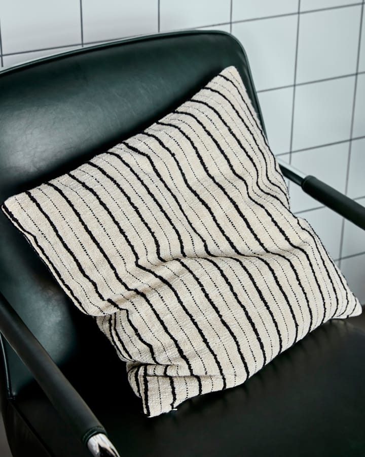 Lines Kissenbezug 50x50 cm, Schwarz-off-white House Doctor