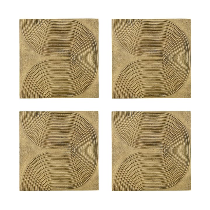 List Wandkunst 4er-Pack - Antik Messing - House Doctor