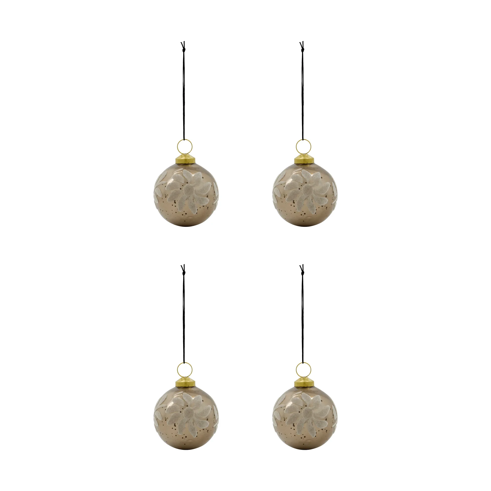 Luto Christbaumkugel 4er Pack, Sand House Doctor