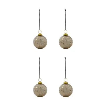 Luto Christbaumkugel 4er Pack - Sand - House Doctor