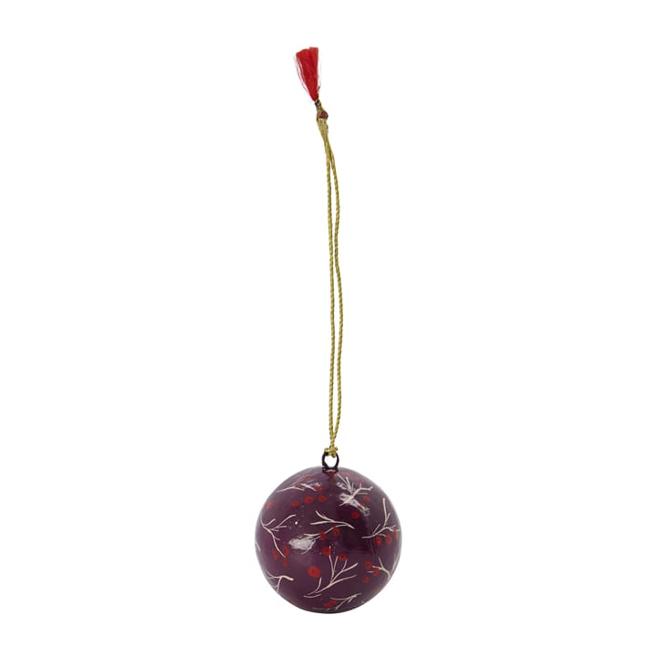 Mache Weihnachtskugel Ø5cm, Rot House Doctor