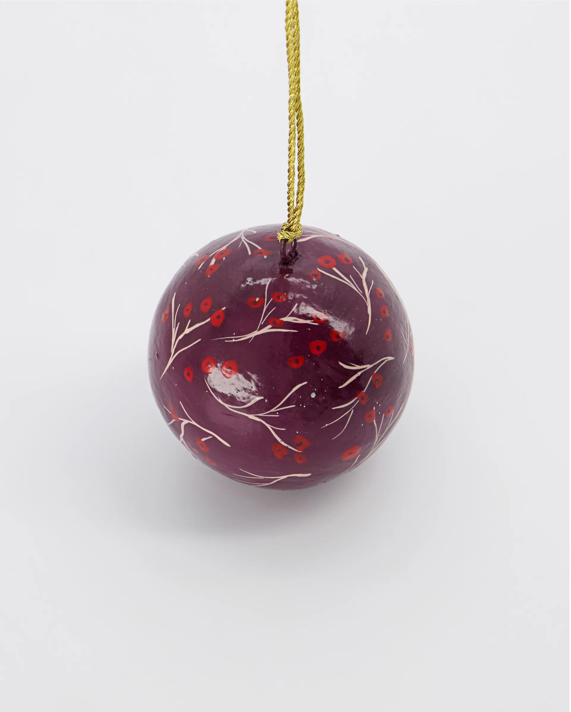 Mache Weihnachtskugel Ø5cm, Rot House Doctor