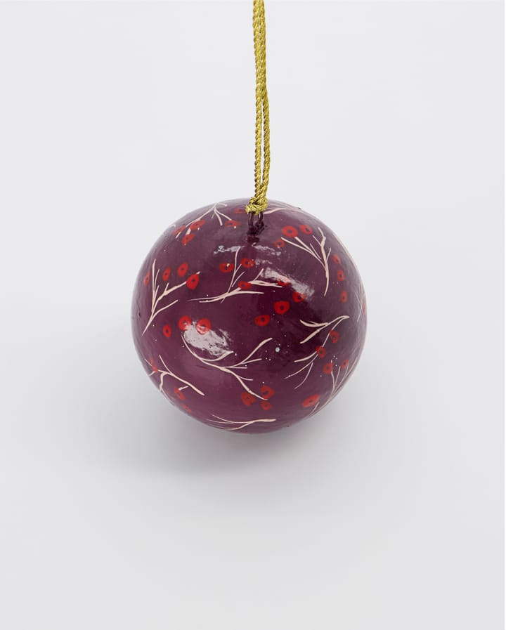 Mache Weihnachtskugel Ø5cm, Rot House Doctor