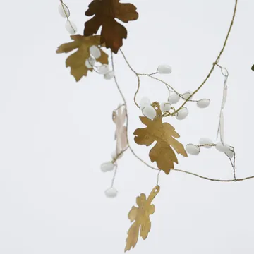 Maple Girlande 183 cm - Weiß-Messing - House Doctor