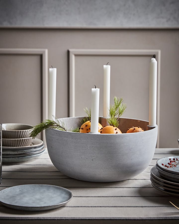 Marb Kerzenständer Ø35 cm, Grau House Doctor