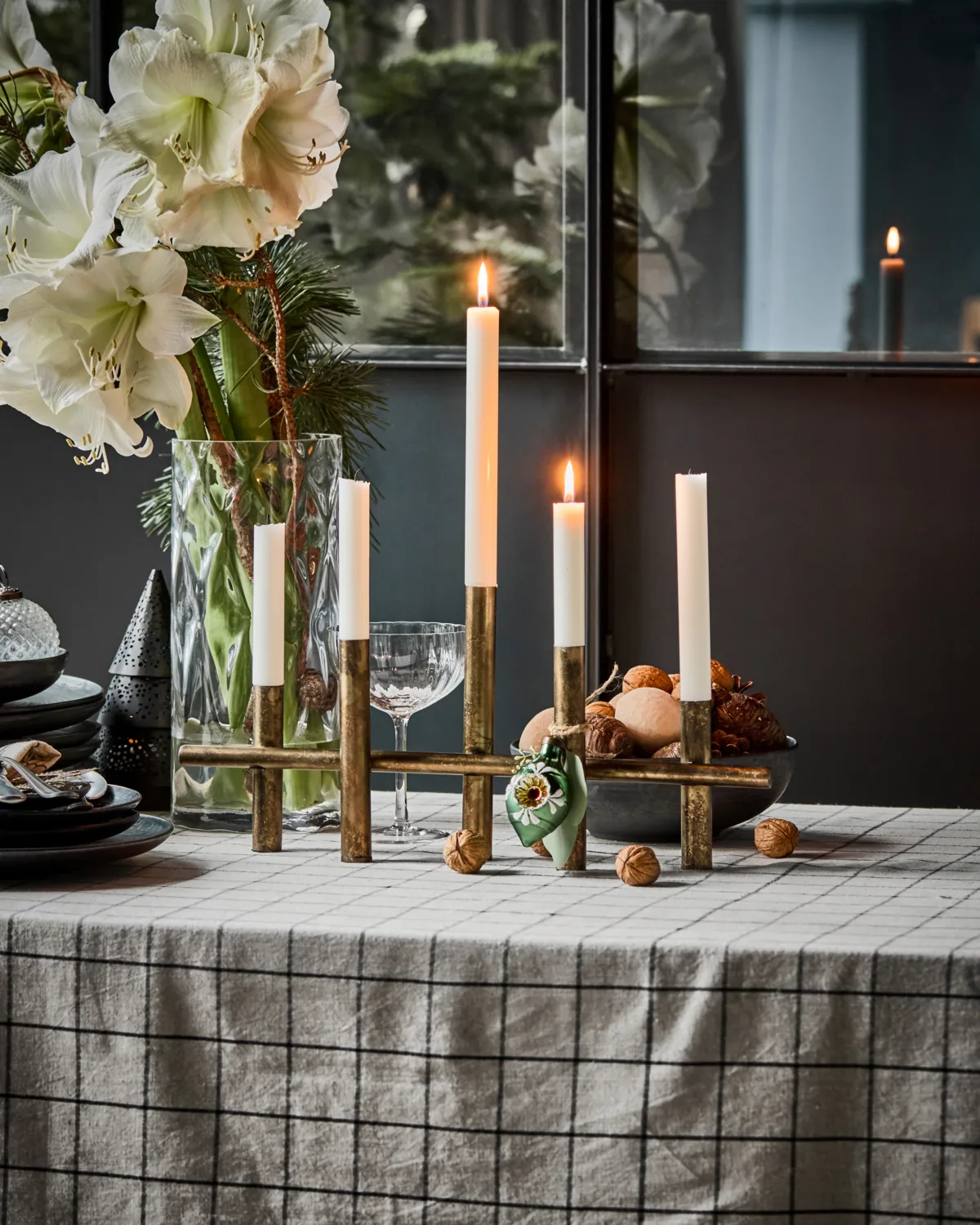 Maxi Kerzenhalter 45 cm, Antik-messingfarbig House Doctor