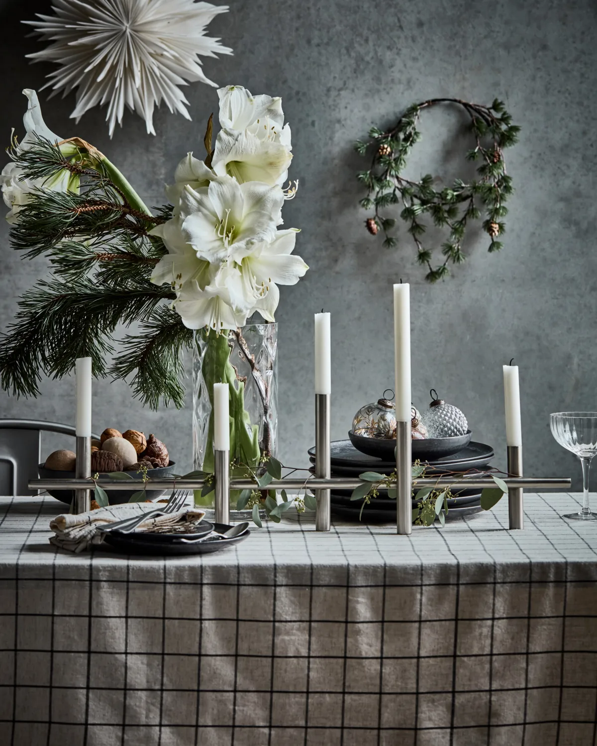 Maxi Kerzenhalter 80 cm, Antiksilber House Doctor