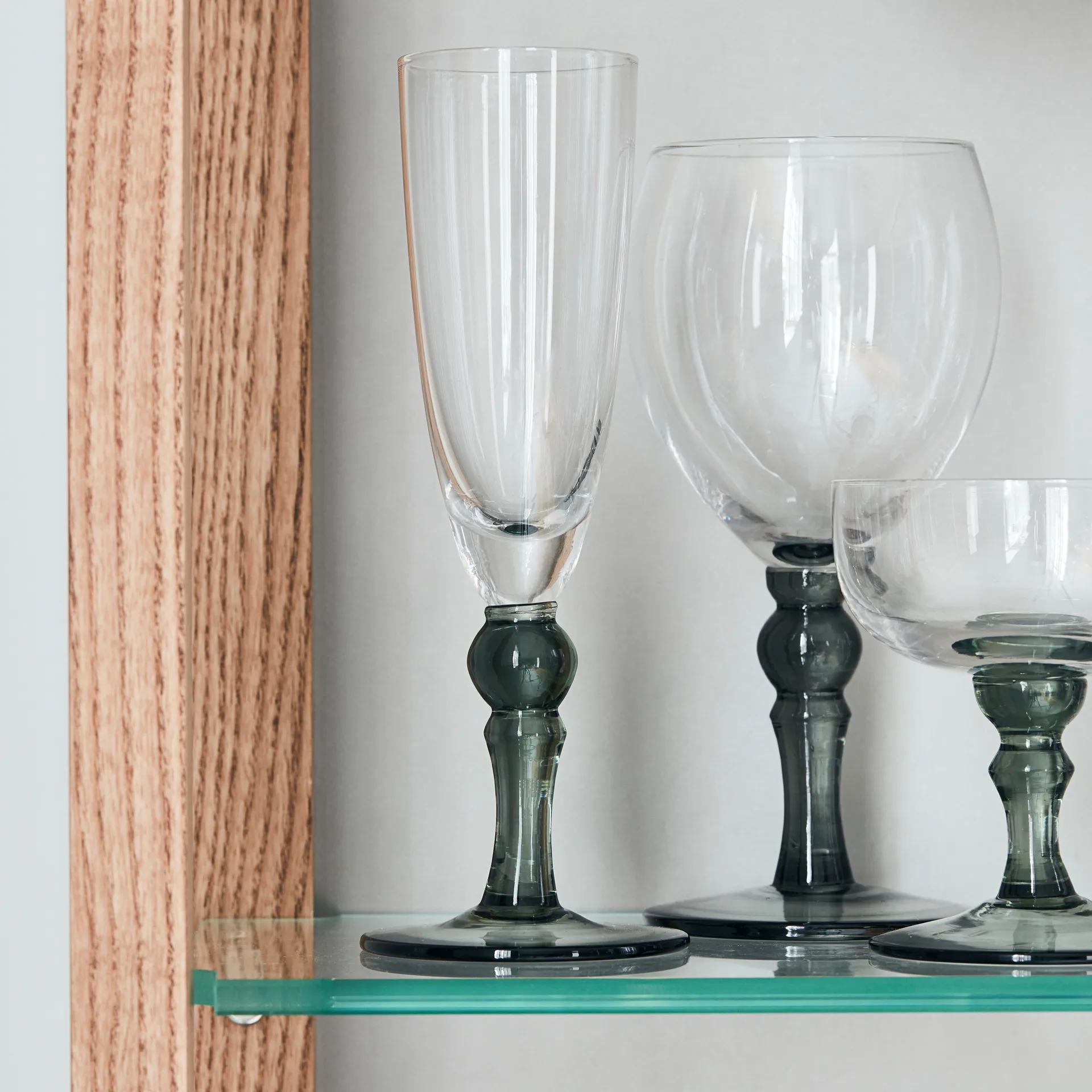 Meyer Champagnerglas 25cl, Clear-grey House Doctor
