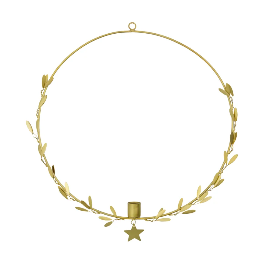 Mistel Kerzenhalter Ø35 cm, Messing House Doctor