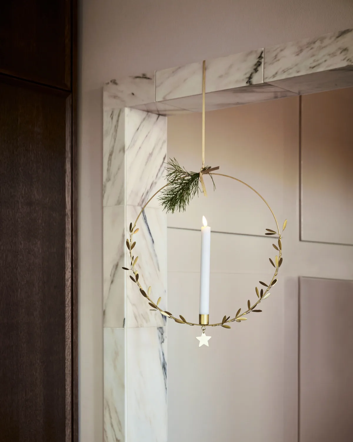 Mistel Kerzenhalter Ø35 cm, Messing House Doctor