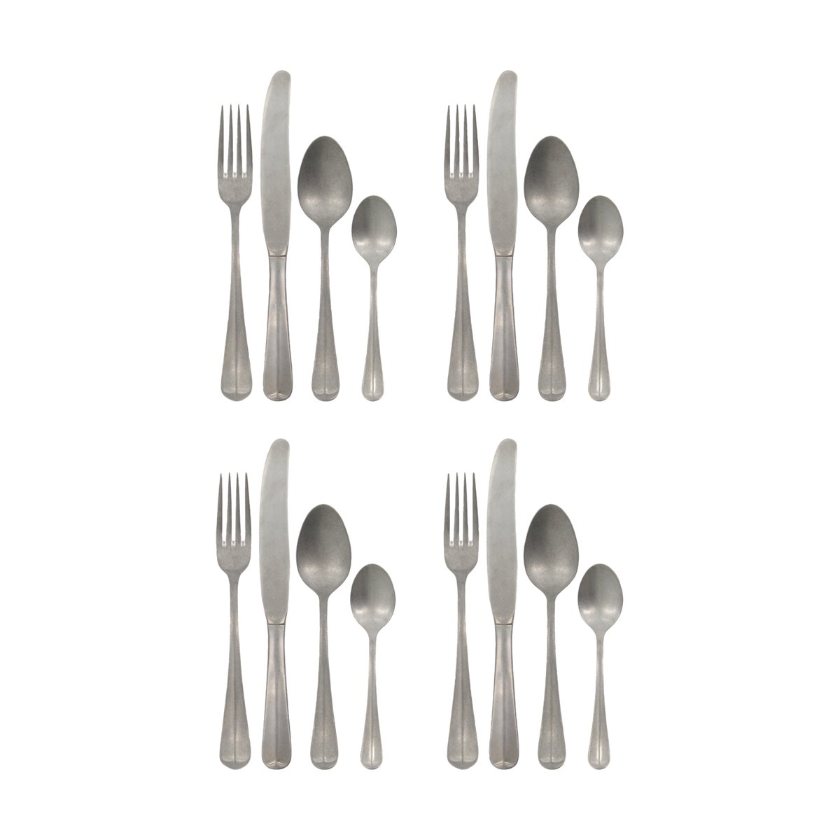 House Doctor Mora Besteckset 16-teilig Silber Finish