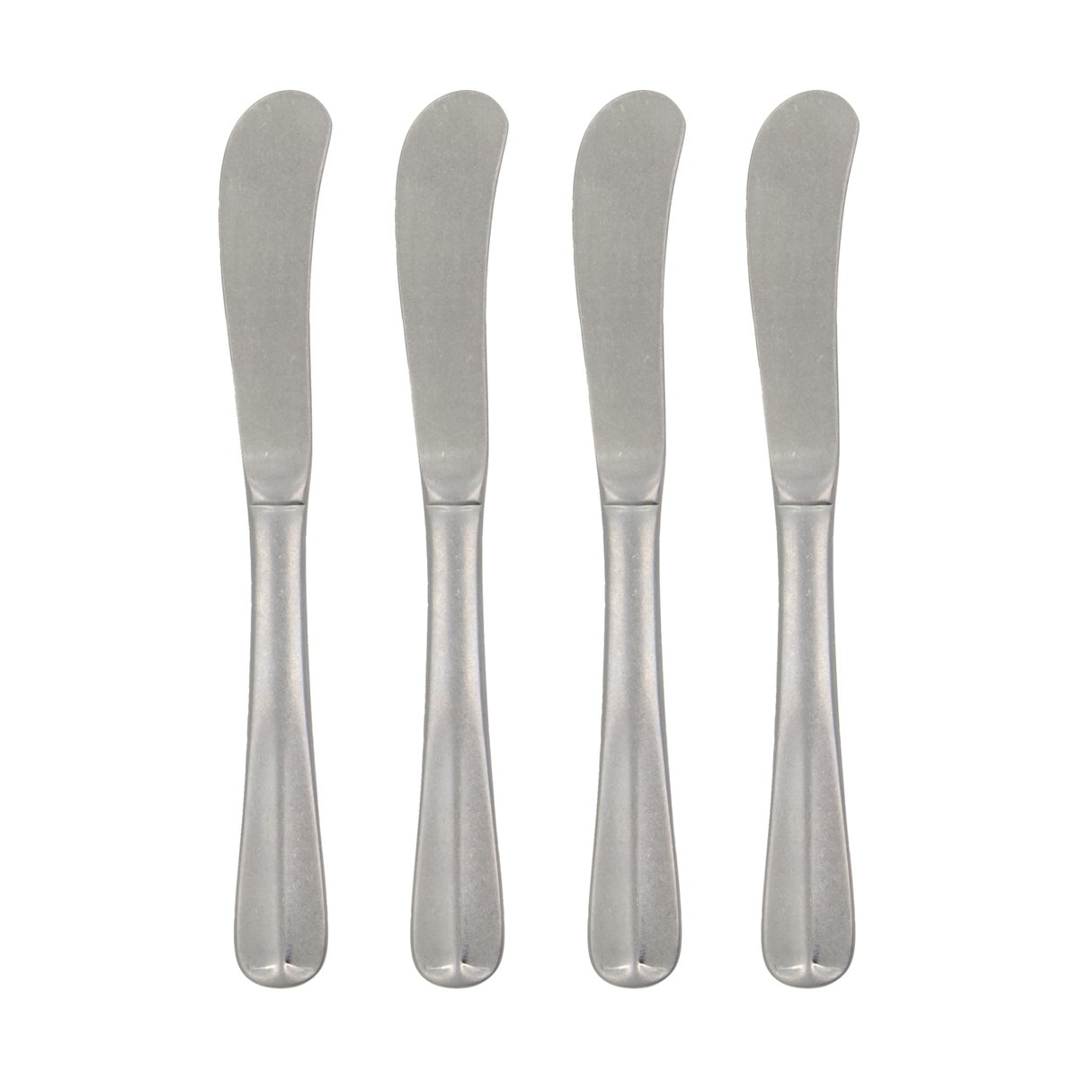 House Doctor Mora Buttermesser 4er-Pack Silber Finish