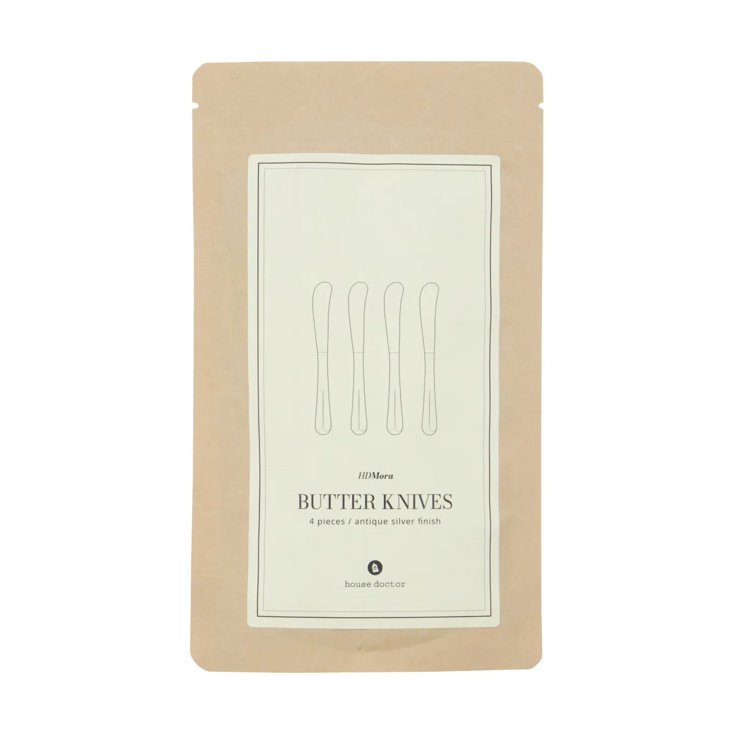 Mora Buttermesser 4er-Pack, Silber Finish House Doctor