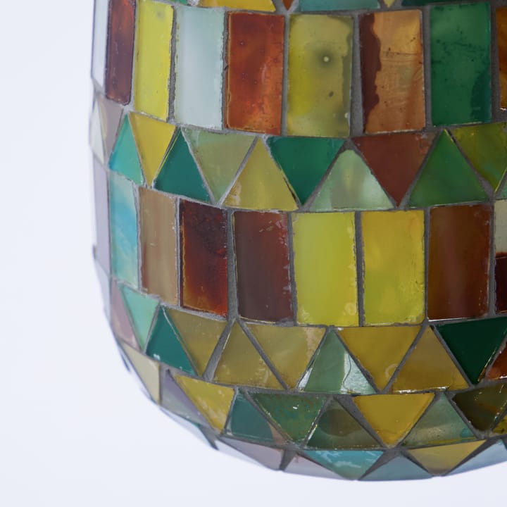 Mosaa Teelichthalter 11 cm - Gelb-Grün - House Doctor