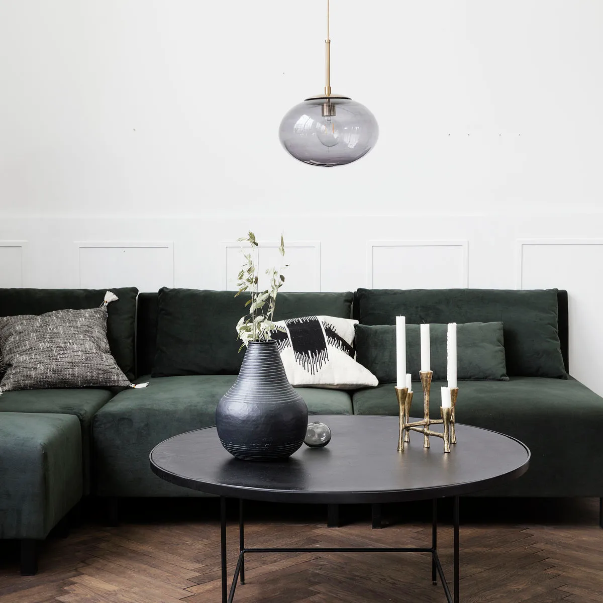 Opal Pendelleuchte, Grau House Doctor