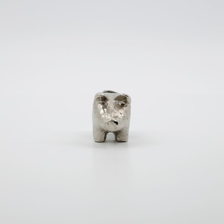 Pig Kerzenhalter 5cm, Antiksilber House Doctor
