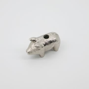 Pig Kerzenhalter 5cm - Antiksilber - House Doctor