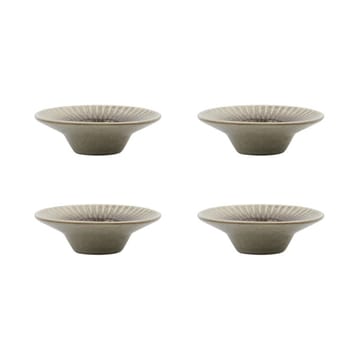 Pleat Eierbecher 4er-Pack - Grau-braun - House Doctor