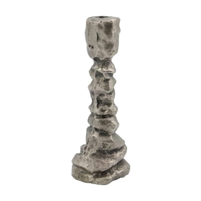 Raku Kerzenhalter antiksilber - 20cm - House Doctor