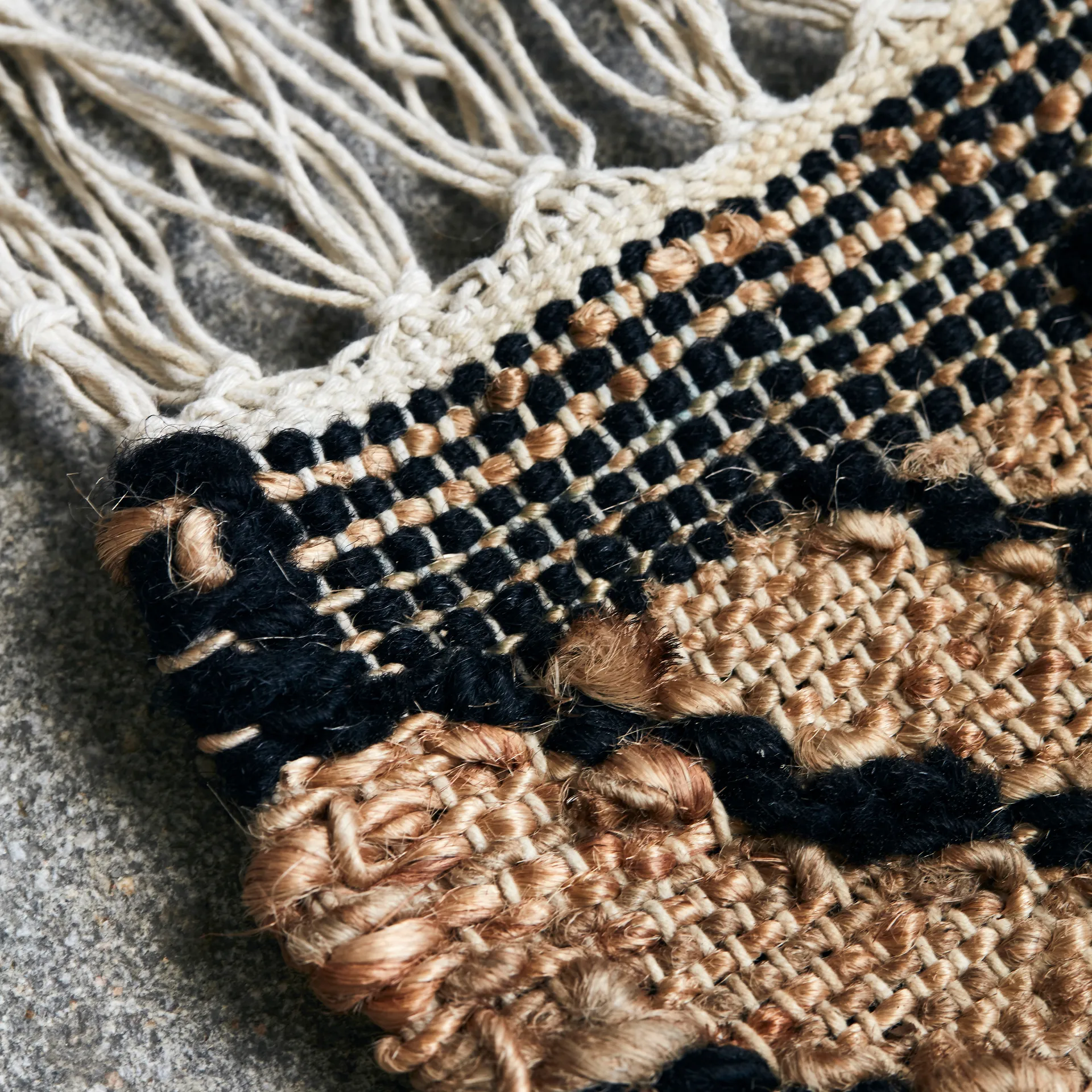 Ranjar Teppich 250 x 250 cm, Braun House Doctor