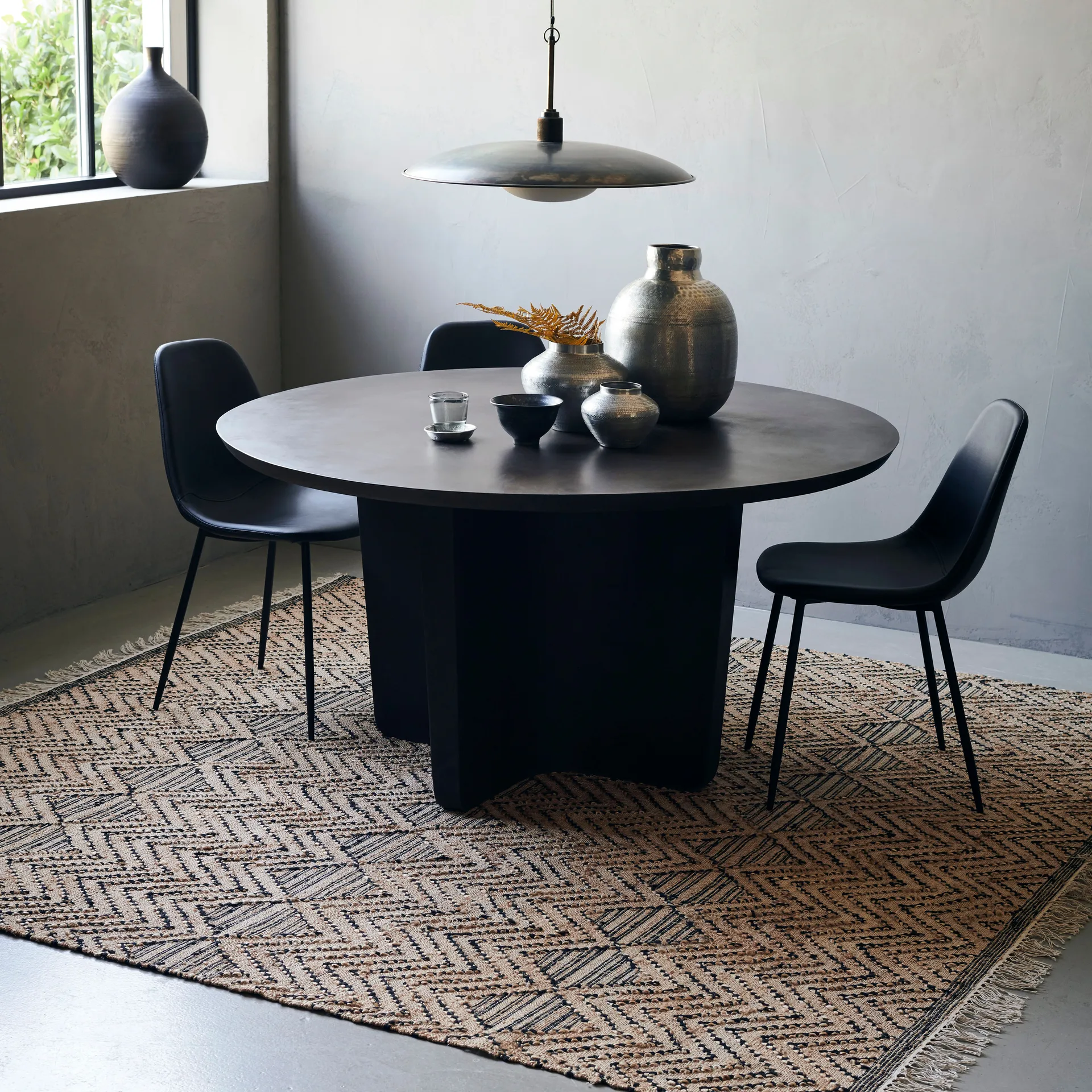 Ranjar Teppich 250 x 250 cm, Braun House Doctor